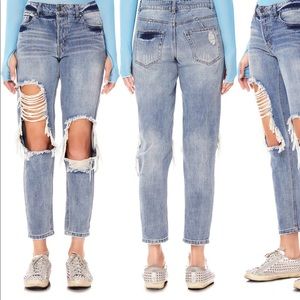 AFRM Cyrus Ripped High Waisted Jeans size 26